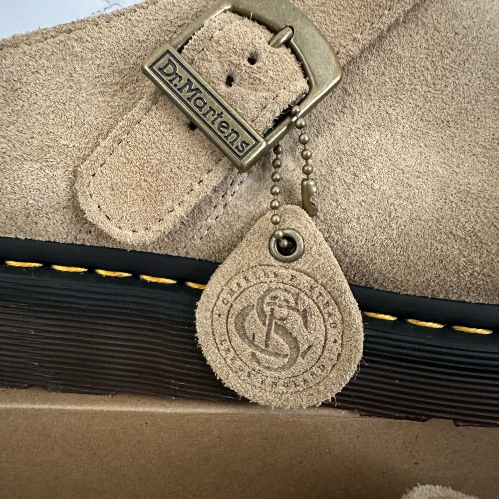 Dr. Martens Isham Charles Stead Suede Mules Slip On Shoes Casual Doc Men’s Sizes - Picture 3 of 9